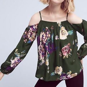 Anthropologie Open Shoulder Top Large